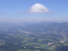Vista desde la cumbre de Gaztelu