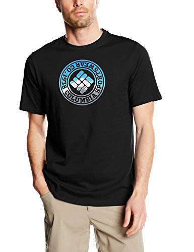 Columbia-CSC-Tried-and-True-Short-Sleeve-Tee-Camiseta-para-hombre-color-negro-talla-M-0