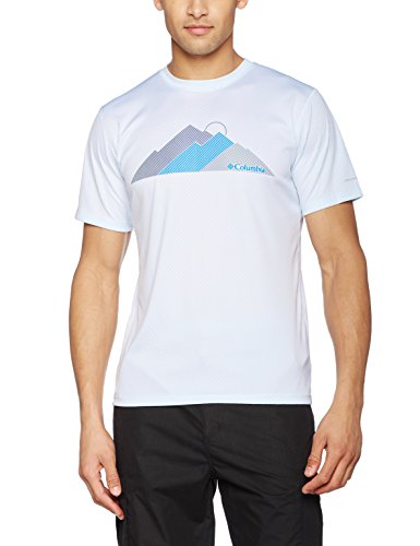 Columbia-cero-Rules-Camiseta-Manga-Corta-grfica-Hombre-Hombre-color-WhiteTri-Peak-tamao-medium-0